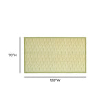 Dolce Natural Cotton Table Cloth - Olive Green / 70" x 120"