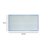 Dolce Natural Cotton Table Cloth - Baby Blue / 70" x 140"