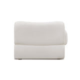 Zenith Contract-Grade Upcycled Fabric Corner Chair - Cream / LAF