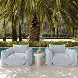 Saint Tropez Stuffed Indoor/Outdoor Armchair - Blue