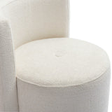 Alyssa Rolling Desk Chair - Off-White