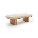 Ollie Upholstered Bench (48"-57") - Natural / 57"