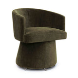 Kristen Rolling Desk Chair - Olive Green
