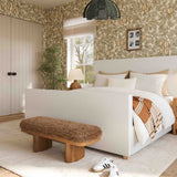 Ollie Upholstered Bench (48"-57") - Taupe / 48"