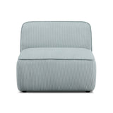 Travie Modular Armless Chair - Sea Blue