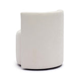 Alyssa Rolling Desk Chair - Cream