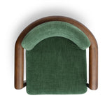 Irma Textured Performance Velvet Dining Chair - Forest Green