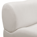 Zenith 8-Piece Contract-Grade Upcycled Fabric Modular U-Sectional - Cream