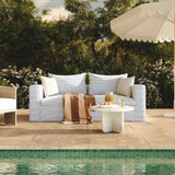 Salty 85" Indoor/Outdoor Sofa - Blue Stripes