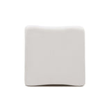 Zenith Contract-Grade Upcycled Fabric Ottoman - Cream