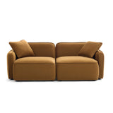 Travie 78" Modular Loveseat - Honey