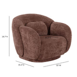 Misty Accent Chair - Chocolate Brown