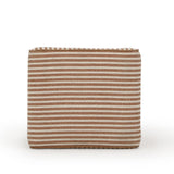 Byron Square Cotton Jute Ottoman - Terracotta