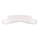 Gorge 5-Piece Modular Euro Sectional - Cream