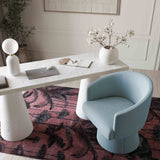 Kristen Rolling Desk Chair - Faded Blue