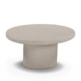 Jade Concrete Indoor/Outdoor Nesting Coffee Table Set - Cream