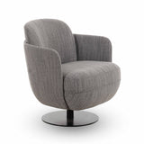 Solange Swivel Accent Chair - Grey