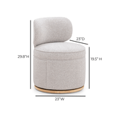 Amaya Swivel Desk Chair - Grey