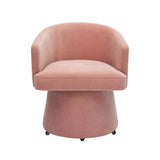 Kristen Rolling Desk Chair - Pink
