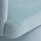 Kristen Rolling Desk Chair - Faded Blue