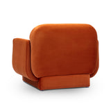 Azalea Performance Velvet Accent Chair - Rust Orange