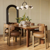 Odessa Performance Dining Chair - Saddle Brown / 31"