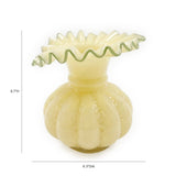 Gourd Yellow Glass Vase