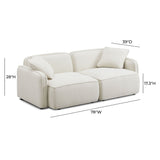 Travie 78" Modular Loveseat - Sand