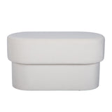 Andrea Performance Velvet Storage Bench (31"-50") - Cream / 31"