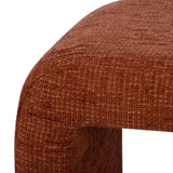 Alvie Railroad Chenille Storage Side Table - Copper