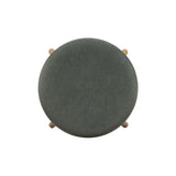 Oodle Performance Vegan Mohair Bar and Counter Stool - Green / Natural Ash / Bar Height