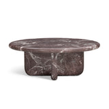 Juju 2-Piece Faux Marble Indoor/Outdoor Nesting Coffee Table Set - Red Levanto