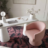 Kristen Rolling Desk Chair - Pink