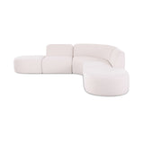 Gorge 5-Piece Modular Euro Sectional - Cream