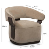 Madison Performance Swivel Accent Chair - Stone
