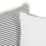 Salty 85" Indoor/Outdoor Sofa - Black Stripes