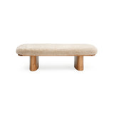 Ollie Upholstered Bench (48"-57") - Natural / 57"