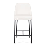 Sydney Performance Vegan Leather Counter Stool - Set of 2 - Cream