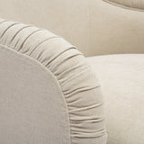 Pamela Tasseled Lounge Accent Chair - Tan