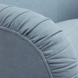 Pamela Tasseled Lounge Accent Chair - Blue