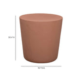 Margot Indoor/Outdoor Concrete Stool - Terracotta