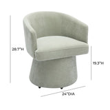 Kristen Rolling Desk Chair - Green