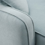 Travie Modular Corner Armchair - Sea Blue / LAF