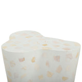 Slab Faux Terrazzo Indoor/Outdoor Side Table - Light Green