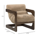 Palma Accent Chair - Taupe