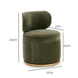 Amaya Swivel Desk Chair - Green