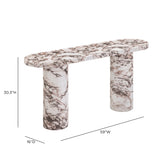 Darcy 59" Concrete Indoor/Outdoor Console Table - Breccia