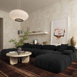 Calliope 6-piece Performance Modular U-Sectional - Black