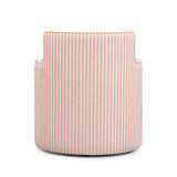 Passe Swivel Accent Chair - Pink Stripes