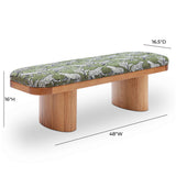 Ollie Upholstered Bench (48"-57") - Olive Green / 48"